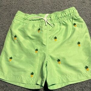 Janie and Jack Pineapple Swim Trunks Size 5/6